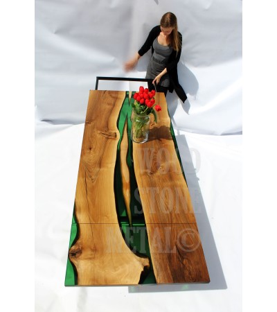 Stół Brilliant z żywicą epoksydową