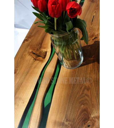 Stół Brilliant z żywicą epoksydową