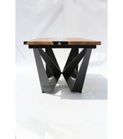 Stół Brilliant z żywicą epoksydową