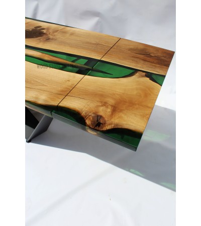 Stół Brilliant z żywicą epoksydową