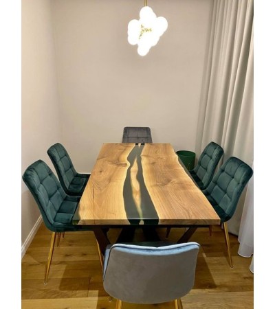 Stół Brilliant z żywicą epoksydową