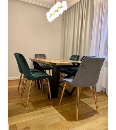 Stół Brilliant z żywicą epoksydową