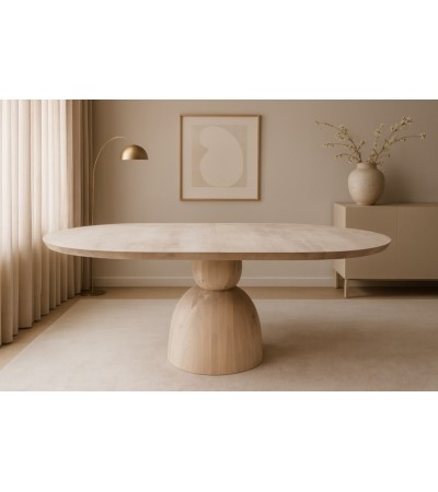 Stół Aura toczone kule u podstawy