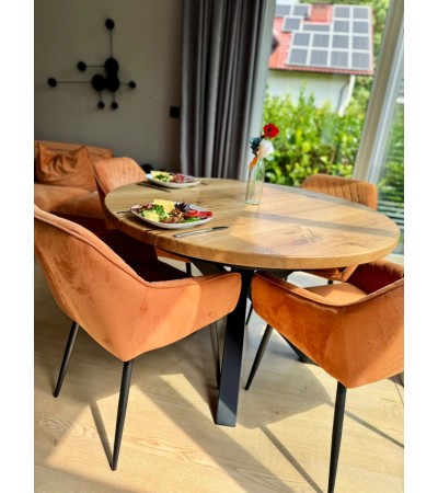 Stół dębowy okrągły Aris